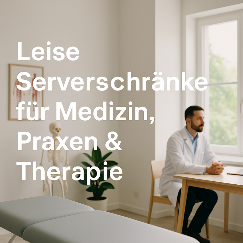 Leise Serverschränke für Praxen & Therapieeinrichtungen