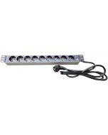 19" Steckdosenleiste 9-fach