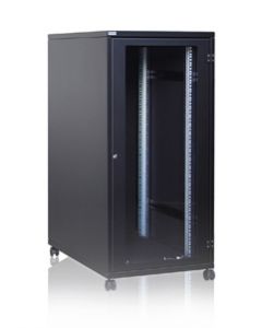 19" Office Rack 25 HE aktiv belüftet, 600x1000x1260, vorne geschlossen