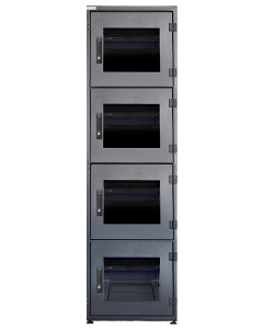 RZ Pro Colocation Rack mit horizontaler Belüftung per Hexagon-Lochblechtüren 800x1200x2000, Sockel